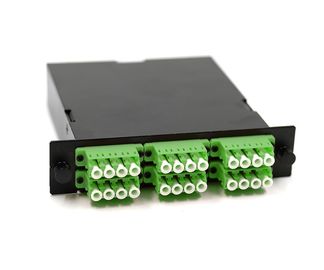 ซื้อ 24 ไฟเบอร์ 0.9 มิลลิเมตรสาย MTP Casstte โมดูลสีเขียว LC อะแดปเตอร์ OM5 PC โปแลนด์สายแพทช์ online manufacture