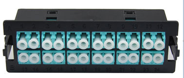 ซื้อ LC สีดำใส่แผงแพทช์ไฟเบอร์ออปติกเพล็กซ์ 24 พอร์ตสำหรับกล่องกระจาย 1U online manufacture