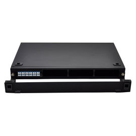 ซื้อ ตัวเลื่อนไฟเบอร์แบบแขวนแร็คชนิดติดตั้งแผงอุปกรณ์ FTTH 12/24 พอร์ต SC / LC / E2000 พร้อมอุปกรณ์ครบครัน online manufacture