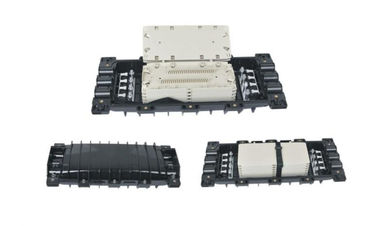ซื้อ กล่องต่อสายไฟเบอร์ออปติกชนิดแนวนอนสำหรับ 24 Fiber 3 In 3 Out PC สีดำ online manufacture