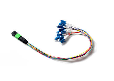ซื้อ MPO APC เป็น LC Fan Out 0.9 มม. 12 ไฟเบอร์แบบง่ายโมดูลสายแพทช์ออปติก online manufacture