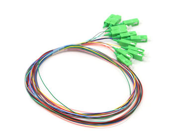 ซื้อ 12 สี 0.9 มม. ตัวเชื่อมต่อ SC / APC โหมดเดียวไฟเบอร์ออปติกผมเปีย online manufacture
