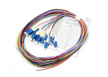 ซื้อ ผมเปียไฟเบอร์ออปติกโหมดเดียว 12 สี 0.9 มม. SC / APC Connector online manufacture