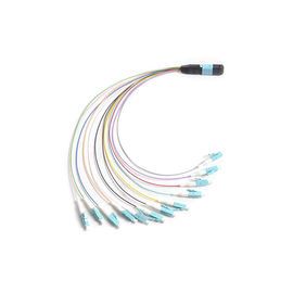 ซื้อ 12 F MTP - LC ไฟเบอร์ออปติก MTP MPO ฝ่าวงล้อมสายเคเบิล 0.9 มม. สำหรับ MPO Cassette โมดูลกล่อง online manufacture