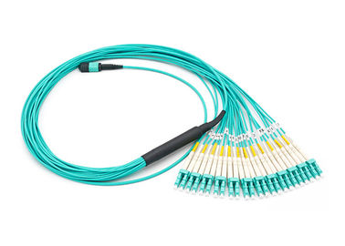 ซื้อ 24 Fibres MPO MTP Fan Out สายแพทช์ MTP-24 OM3 สายมัลติฝ่าวงล้อม online manufacture