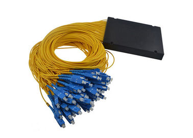 ซื้อ 1x64 ABS กล่องประเภท PLC 1 ใน 64 ออก PLC แยกไฟเบอร์ออปติกพร้อมช่องเสียบ SC online manufacture