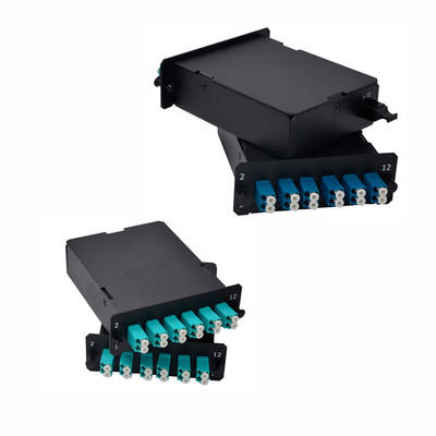 ซื้อ โมดูลตลับ MPO แบบติดตั้งบนแร็ค 19 นิ้ว พร้อมสายไฟเบอร์ออปติก Corning และการสูญเสียการแทรกต่ำ online manufacture