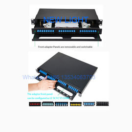 ซื้อ LC / SC / ST / FC แผงแพทช์ไฟเบอร์ออปติก 24 พอร์ต 1U ขนาดมาตรฐานดำ online manufacture