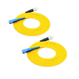 ซื้อ สายแพทช์กำหนดเองไฟเบอร์ออฟติคัล Simplex Single Mode Fc เพื่อสายแพทช์ไฟเบอร์ Lc online manufacture