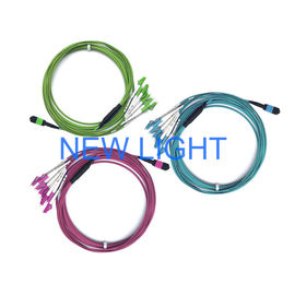 ซื้อ เคเบิ้ล Mtp Breakout Cable Mpo 24 Connector / เชื่อมต่อแผง Patch Mpo Cassette online manufacture