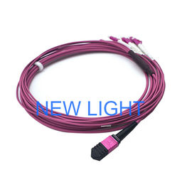 ซื้อ LSZH MPO Trunk Cable หญิงถึง 4 DX SC Multimode OM3 สายแพทช์ไฟเบอร์ online manufacture