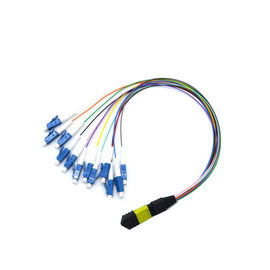 ซื้อ 12 ตัวเชื่อมต่อไฟเบอร์ MPO MTP Cable Om2 Fiber Cable เชื่อมต่อ Mpo Fiber Cassette online manufacture