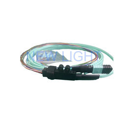 ซื้อ 8F MPO ถึง LC สายเคเบิล MM หญิง 50 / 125um PVC 3.0 มม. mpo 24 สายไฟเบอร์ online manufacture
