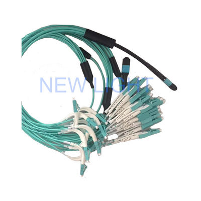 ซื้อ 5m OM4 (OM3) 50/125 MPO ผู้หญิงเชื่อมต่อกับ LC Duplex Multifiber Jumper ด้วยความยาวที่สามารถปรับแต่งได้ online manufacture