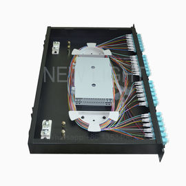 ซื้อ 12 24 48 96 กรอบการกระจายไฟเบอร์ออปติกพอร์ต / แผงการกระจายไฟเบอร์ออปติก online manufacture