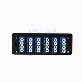 ซื้อ 6 X 4LC พอร์ตออปติกแร็คเมาท์ Patch Patch / แผงกล่องไฟเบอร์ออปติกแพทช์ไฟเบอร์ online manufacture