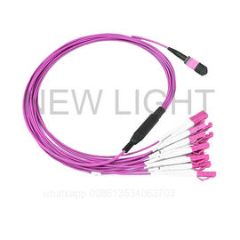 ซื้อ สายเคเบิล MPO MTP ไฟเบอร์ออปติก OS2 OM3 OM4 สำหรับการสูญเสียต่ำ 100 Gigabit Ethernet online manufacture