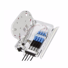 ซื้อ กล่องเทอร์มินัลใยแก้วนำแสง FTTH / กล่องกระจายไฟเบอร์ออปติก 4 พอร์ต online manufacture