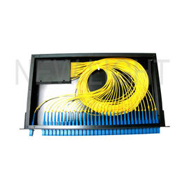 ซื้อ 1 * 8 1 * 16 1 * 32 19 นิ้วแยกใยแก้วนำแสงประเภท / Rack Mount Fiber Splitter กล่อง online manufacture