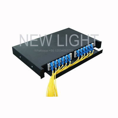 ซื้อ ถาดสไลด์ไฟเบอร์ออปติกแบบติดตั้งบนแร็ค 19''/23'' พร้อมช่อง 12/24 คอร์ สำหรับการจัดการสายเคเบิลที่ง่าย online manufacture