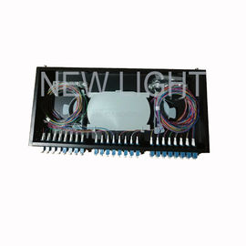 ซื้อ ชั้นวาง 48 พอร์ตแผงแพทช์ LC LC 1U 48 ไฟเบอร์มัลติ OM3 / OM4 มัลติ online manufacture