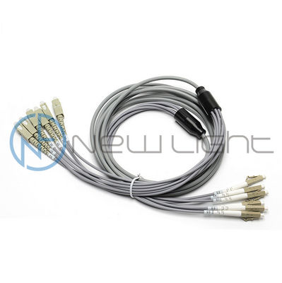 ซื้อ 6C LC Multimode Fiber Optic Patch Cord กับ Grey LSZH Out Jacket สําหรับการใช้งาน FTTH และ LAN online manufacture