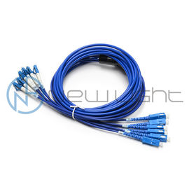 ซื้อ 4F Single Mode 9 / 125um Fan Out สายแพทช์ไฟเบอร์ออปติกหุ้มเกราะขนาด 1 เมตร online manufacture