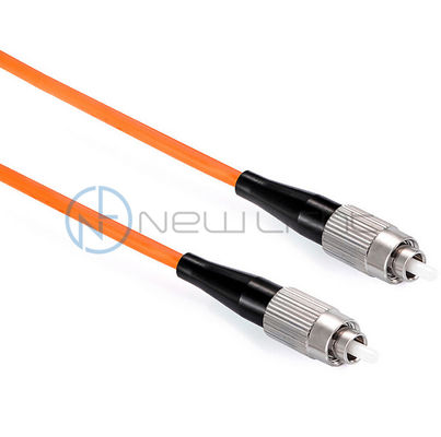 ซื้อ FC PC Polishing 850um Wavelength MM Simplex Optical Fiber Patch Cord พร้อมบูทสีดํา 3.0 มิลลิเมตร online manufacture