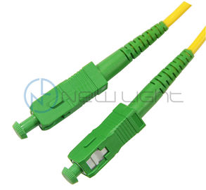 ซื้อ การสูญเสียการแทรกซึมต่ำสีเขียว SC LC สายแพทช์ไฟเบอร์ออปติก online manufacture