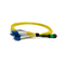 การสูญเสียการแทรกต่ำ Plenum MTP MPO สายแพทช์ไฟเบอร์ PVC 3.0mm MPO Cable
