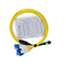 การสูญเสียการแทรกต่ำ Plenum MTP MPO สายแพทช์ไฟเบอร์ PVC 3.0mm MPO Cable