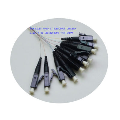24 ไฟเบอร์ OM3 OM4 RoHS MPO MTP สายเคเบิล 24 แกนมัลติโหมด
