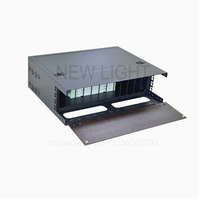 แผงแพทช์ใยแก้วนำแสง SC Connector ขนาด 19 นิ้ว 24 พอร์ต สำหรับกล่องกระจายใยแก้วนำแสงและ ODF