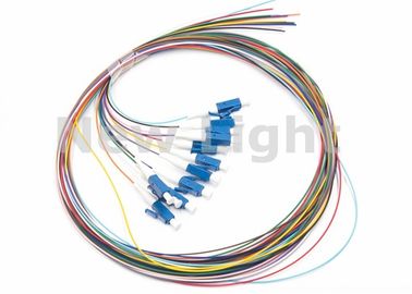 LC / UPC SM 12 สายไฟเบอร์ออปติกแบบเส้นใยหลักแบบไฟเบอร์ออปติก