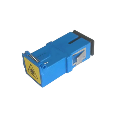 แหล่งแสง Passive Fiber Optic Connector Adapter วัสดุโปร่งใสจากพลาสติก