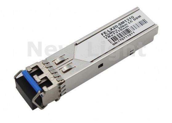 ระยะทางการส่ง 160 กม. ความยาวคลื่น 1550nm โมดูลรับสัญญาณทางแสง SFP แบบเดียว
