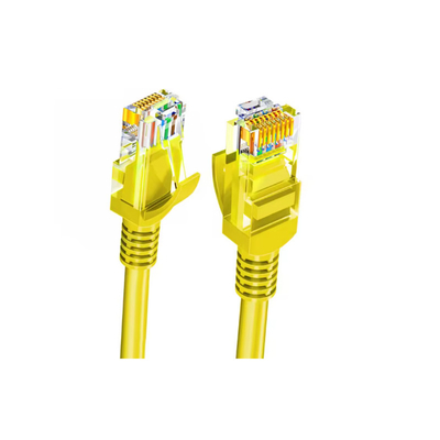 Cat6a ป้องกันแบบสองครั้ง UTP Patch Cord Network Cable 25AWG Cat6 ทองคําเคลือบทองแดงเปล่า