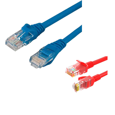 Ultra Pure Copper Cat7 Patch Cord Connector Plated Gold UL Certified 100% การทดสอบความต่อเนื่อง
