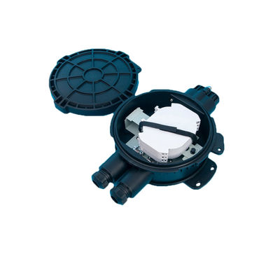 PP ABS PC สายไฟเบอร์ออปติค สปลายปิดด้วยความจุ 6-48 หลักสําหรับติดผนังหรือเสาในเครือข่าย FTTH FTTx