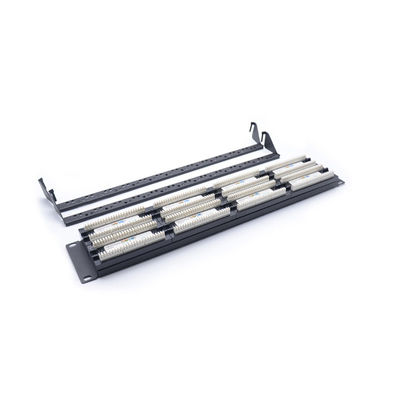 1U Height Rack-mountable RJ45 Patch Panel รองรับการเชื่อมต่อ Ethernet Cat5e Cat6 Cat6a Cat7