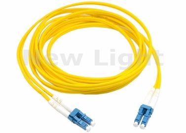 สายไฟเบอร์ออฟติคคู่แบบ SM Duplex สายเคเบิลไฟเบอร์ออปติกแบบ Dual LC ถึง LC