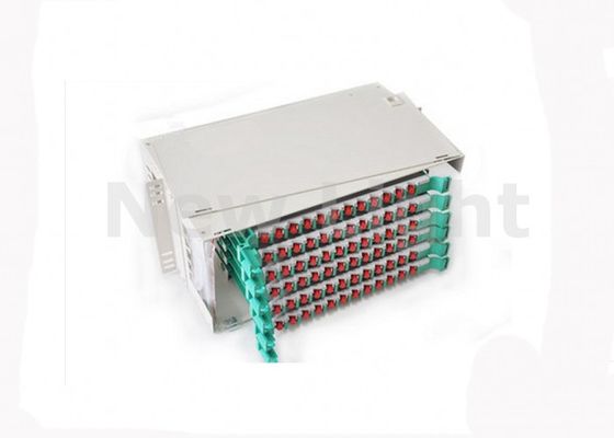19 นิ้ว 72 Port Fiber Optic Patch Panel ODF กรอบกระจายไฟเบอร์ออปติกที่มีความสามารถติดตั้งผนัง
