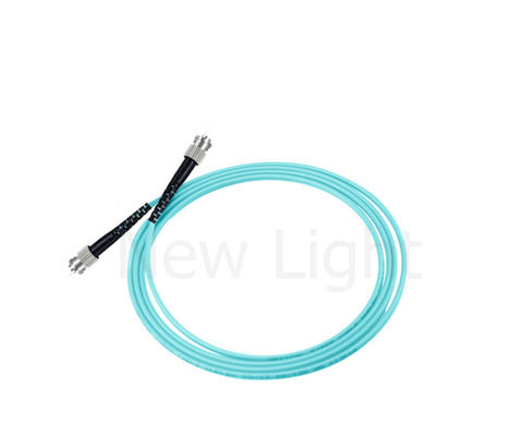 ST-ST Multimode Fiber Optic Patch Cable OM3 2.0 หรือ 3.0 มิลลิเมตร Aqua Color Simplex