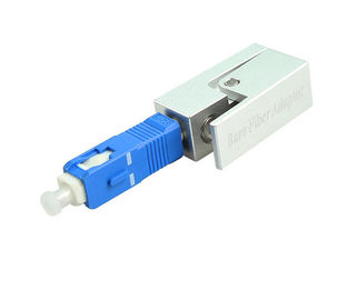 อะแดปเตอร์ SC Bare Fiber Optic สำหรับสายไฟเบอร์ออปติกใยแก้วนำแสง Cordless ROHS Compliance