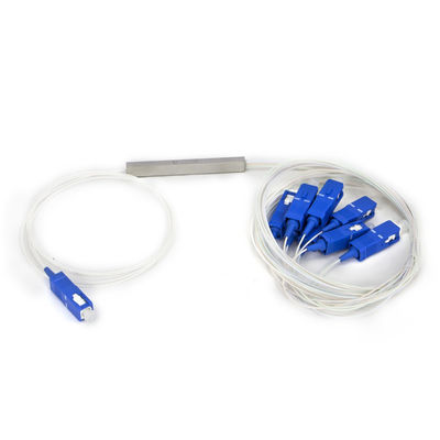 เครื่องแยก PLC สายไฟเบอร์ออปติก 1xN กับความยาวคลื่น 1260-1650nm และโหมดเดียวสําหรับเครือข่ายพื้นที่ท้องถิ่น