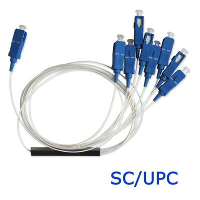 SC PC มินิ ไฟเบอร์ออปติก สปลิตเตอร์ โหมดเดี่ยว ลดการสูญเสียสัญญาณต่ำ สำหรับ FTTH และ CATV
