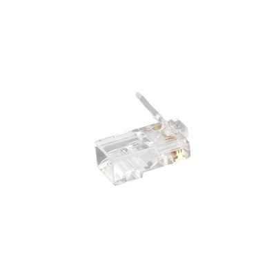 ปลั๊ก RJ45 ใสที่ได้รับการรับรองจาก Fluke พร้อมหน้าสัมผัสทองแดงบริสุทธิ์สำหรับ Gigabit Ethernet