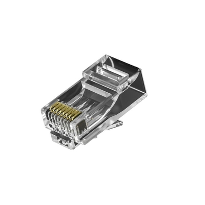 CAT7 เครื่องเชื่อม RJ45 ปราง + ชุดคลิปเฟอริท - การออกแบบอุตสาหกรรมสองชิ้น