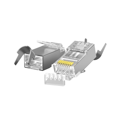 เครื่องเชื่อม CAT7 ความเร็วสูง ป้องกัน w / รองเท้ารองเท้าโลหะ - ทดสอบ Fluke, ความช้าน้อย
