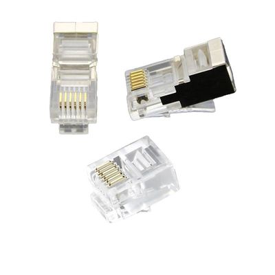 ตัวเชื่อมต่อ RJ45 ที่โปร่งใส ผ่านการทดสอบ Fluke พร้อมแบนด์วิดท์ 250 MHz สำหรับเครือข่าย CAT6